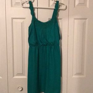 Emerald green dress